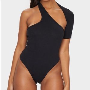 Black One Sleeve Bodysuit - Price Negotiable